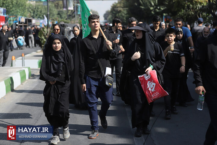 مراسم راهپیمایی جاماندگان اربعین حسینی (ع)  در تهران