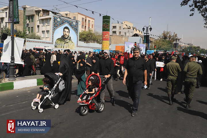مراسم راهپیمایی جاماندگان اربعین حسینی (ع)  در تهران