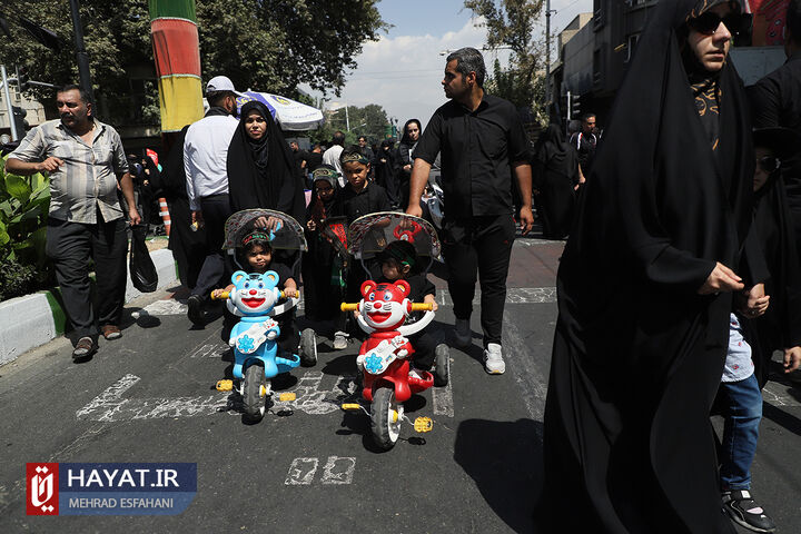 مراسم راهپیمایی جاماندگان اربعین حسینی (ع)  در تهران