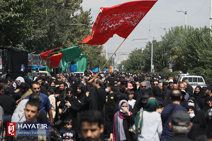 مراسم راهپیمایی جاماندگان اربعین حسینی (ع)  در تهران