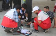ارائه ۲۱۸ هزار خدمت به زائران اربعین حسینی توسط داوطلبان هلال احمر
