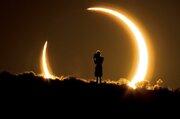 تصویر روز ناسا: خورشیدگرفتگی حلقوی در نیومکزیکو