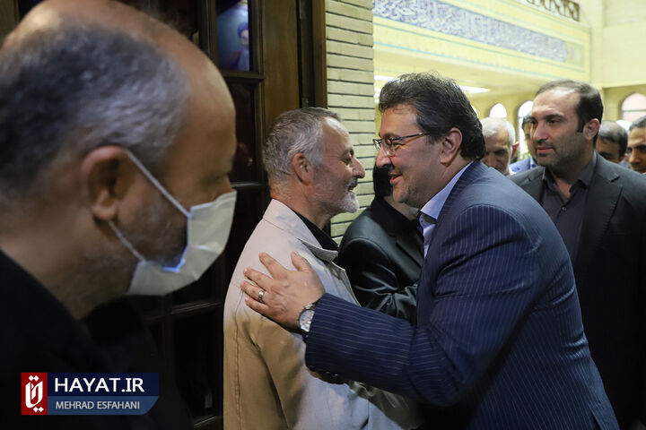مراسم ترحیم والده مسعود زریبافان