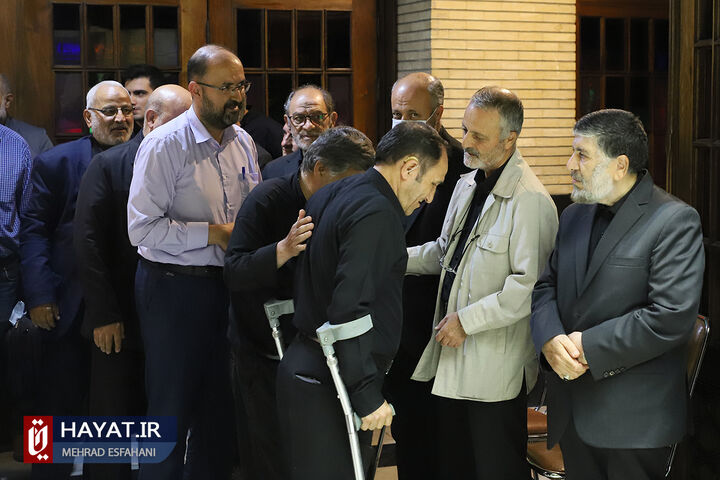 مراسم ترحیم والده مسعود زریبافان