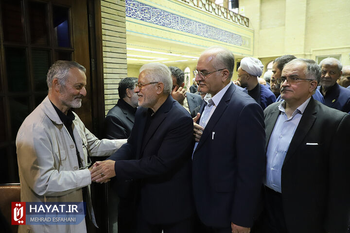 مراسم ترحیم والده مسعود زریبافان