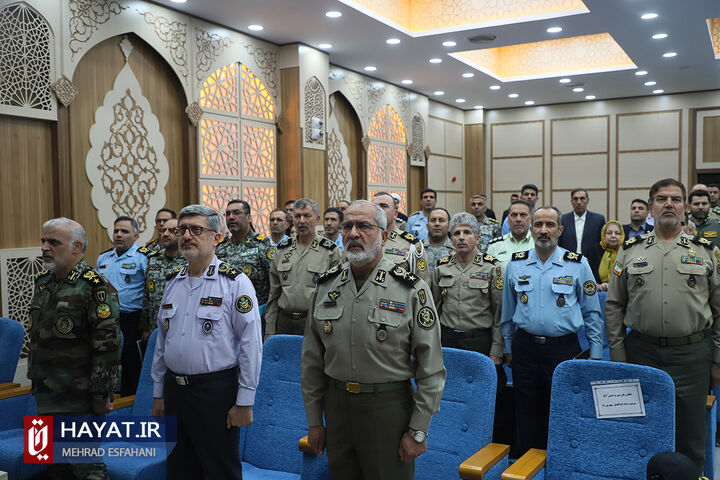مراسم معارفه رؤسای جدید هیات ۴۹ گانه ورزشی ارتش