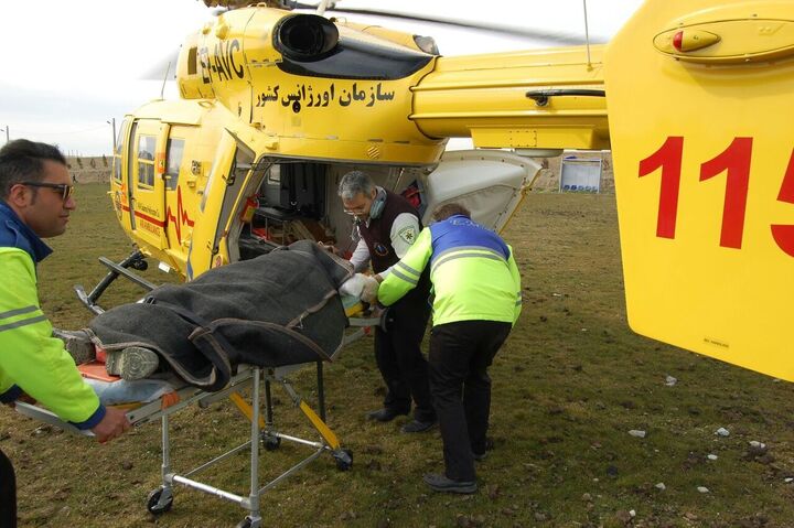 بالگرد امدادی اورژانس البرز به ۹ مصدوم و بیمار خدمات ارائه داد
