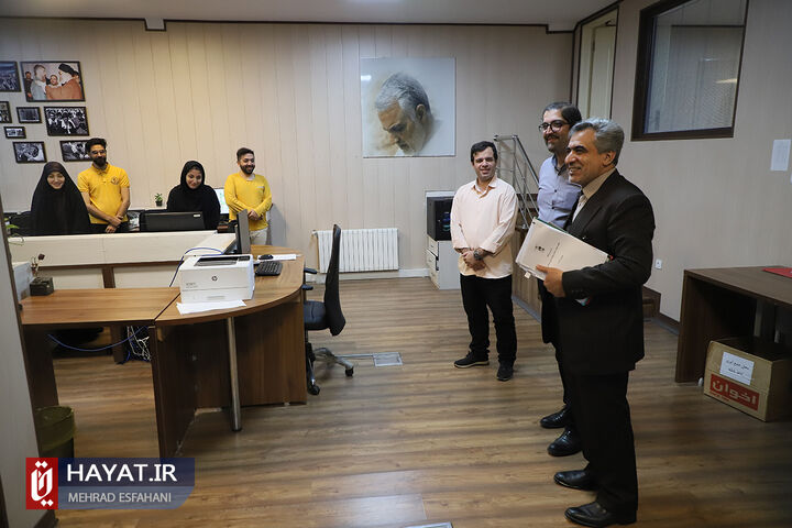 حضور معاون سلامت و توانمند سازی اجتماعی بنیاد شهید در پایگاه خبری حیات