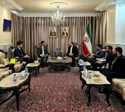 دیدار سفیر ایران در سوریه با کاردار ژاپن