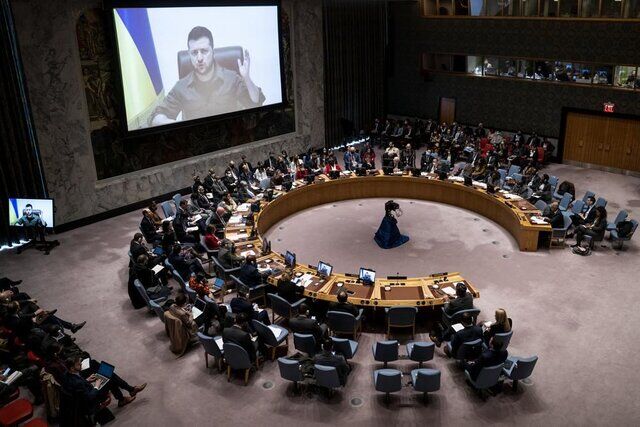 زلنسکی: باید حق وتو در شورای امنیت اصلاح شود