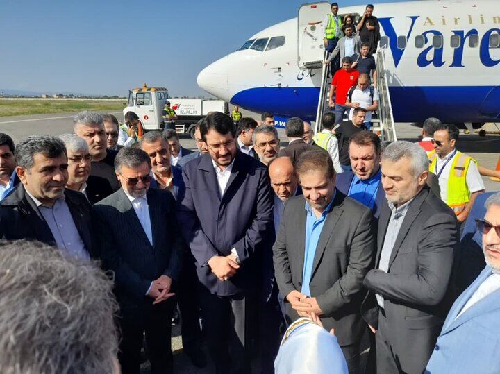 وزیر راه و شهرسازی وارد مازندران شد وزیر راه و شهرسازی وارد مازندران شد