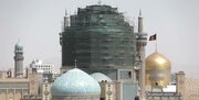 عملیات مرمت کاشی‌های گنبد مسجد گوهرشاد آغاز شد