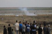 بمباران موضع نظامی مقاومت در غزه توسط رژیم صهیونیستی