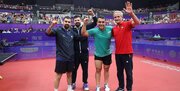 شاهکار تنیس‌ روی میز ایران مقابل تیم دوم جهان؛ مدال قطعی شد