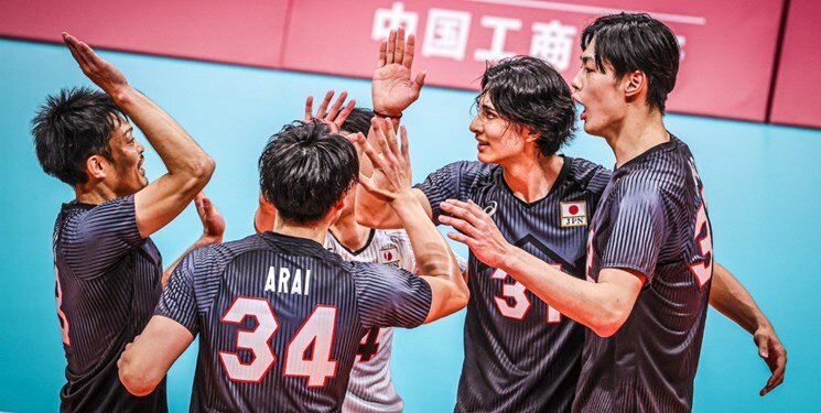 تیم دوم والیبال ژاپن، سوم شد