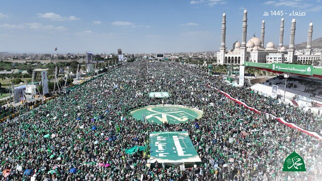 تجمع گسترده یمنی‌ها در سالروز میلاد پیامبر اکرم (ص)