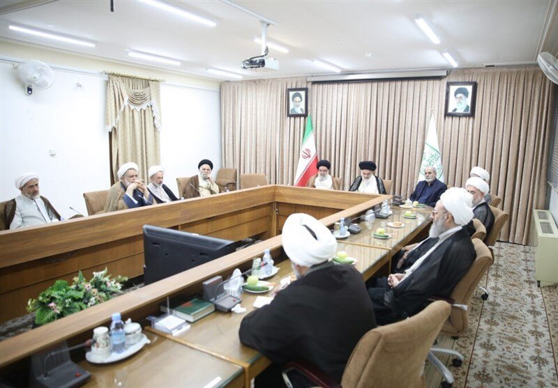 حضور دبیر شورای عالی امنیت ملی در جمع اعضای جامعه مدرسین حوزه علمیه قم+عکس