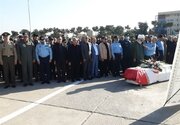 پیکر امیر خلبان محمود ضرابی به خاک سپرده شد