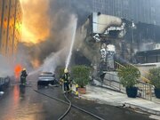 آتش سوزی در هتل هیلتون ریاض