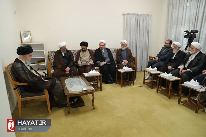 دیدار رهبر انقلاب با دستاندرکاران همایش بزرگداشت مرحوم آیتالله ناصری