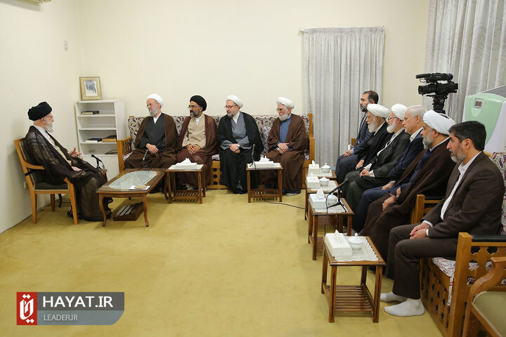 دیدار رهبر انقلاب با دستاندرکاران همایش بزرگداشت مرحوم آیتالله ناصری