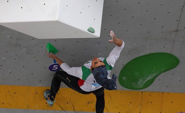 لغو فینال سنگنوردی بازیهای آسیایی/ الناز رکابی هفتم شد لغو فینال سنگنوردی بازیهای آسیایی/ الناز رکابی هفتم شد