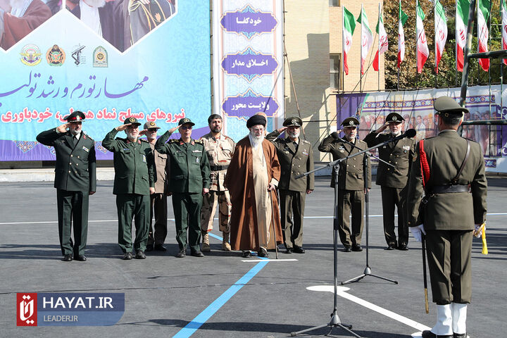 حضور فرمانده کل‌قوا در مراسم مشترک دانش‌آموختگی دانشجویان دانشگاه‌های افسری نیروهای مسلح