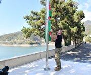 بر افراشته شدن پرچم جمهوری آذربایجان در قره‌باغ