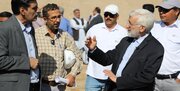 بازدید نماینده رهبری در شورای عالی امنیت ملی از پروژه انتقال آب دریای عمان+عکس