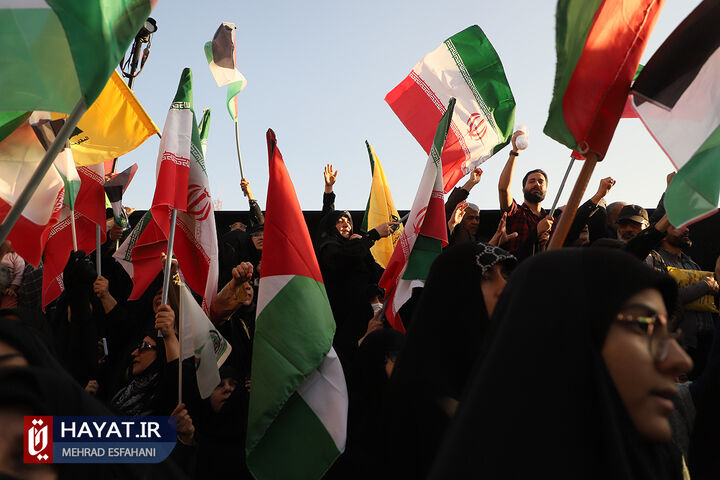 تجمع مردم تهران در محکومیت جنایات رژیم صهیونیستی در غزه