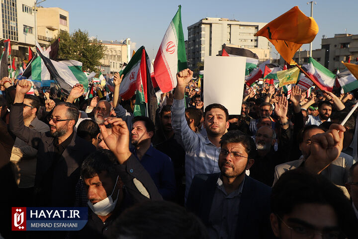 تجمع مردم تهران در محکومیت جنایات رژیم صهیونیستی در غزه