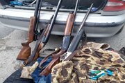 دستگیری ۶ شکارچی به همراه کشف ۲ قبضه سلاح شکاری غیرمجاز در کویر شاهرود