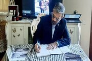 سفیر ایران در تاجیکستان دفتر یادبود شهدای غزه را امضا کرد