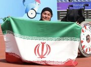 «هاشمیه متقیان» ورزشکار دو و میدانی خوزستان طلایی شد