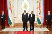تقدیم استوارنامه سفیر جدید ایران به رئیس‌جمهور تاجیکستان