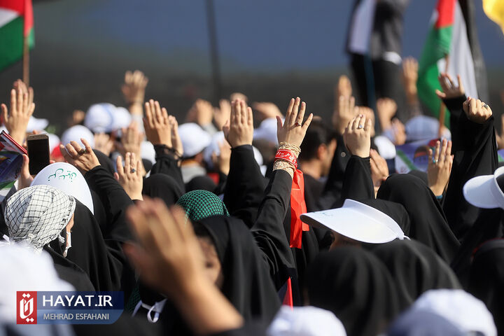 قطعنامه تجمع حمایت از کودکان فلسطینی در قشم قرائت شد