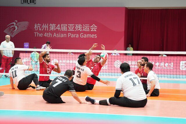 طلای تیم والیبال نشسته مردان در بازیهای پاراآسیایی هانگژو طلای تیم والیبال نشسته مردان در بازیهای پاراآسیایی هانگژو