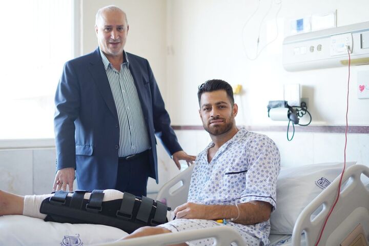 تاج به عیادت پورعلیگنجی رفت تاج به عیادت پورعلیگنجی رفت