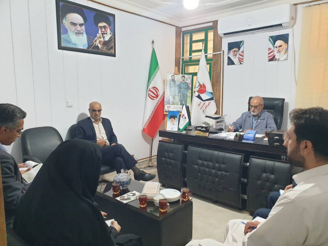 دیدار مدیر کل بنیاد شهید و امور ایثارگران استان با فرماندار شهرستان چابهار