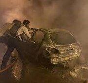 آتش‌سوزی مرگبار یک خودرو در جاده چالوس