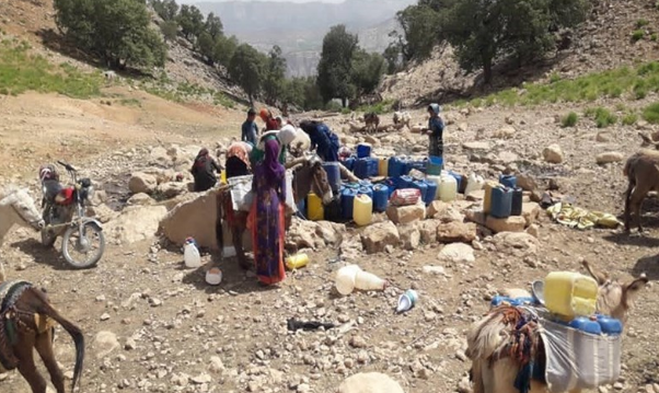 بیآبی در دهستان سیلاب و کلوار در بخش مارگون + عکس