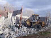 هفت ساخت و ساز غیرمجاز در همدان تخریب شد