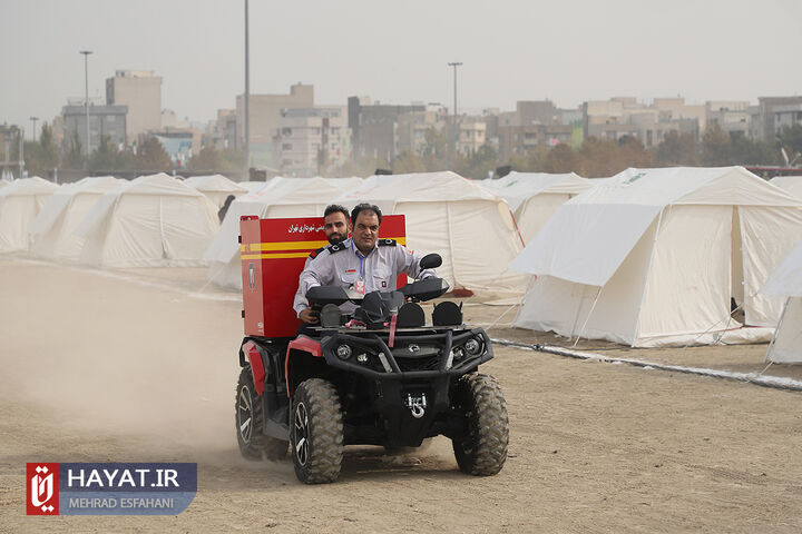 تمرین اسکان اضطراری کلانشهر تهران