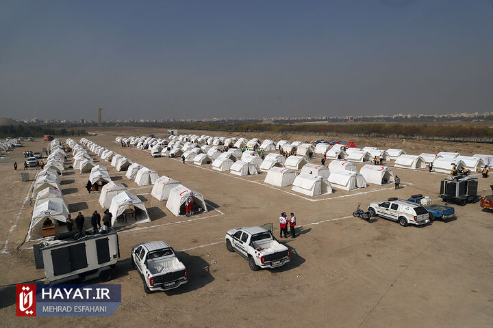 تمرین اسکان اضطراری کلانشهر تهران