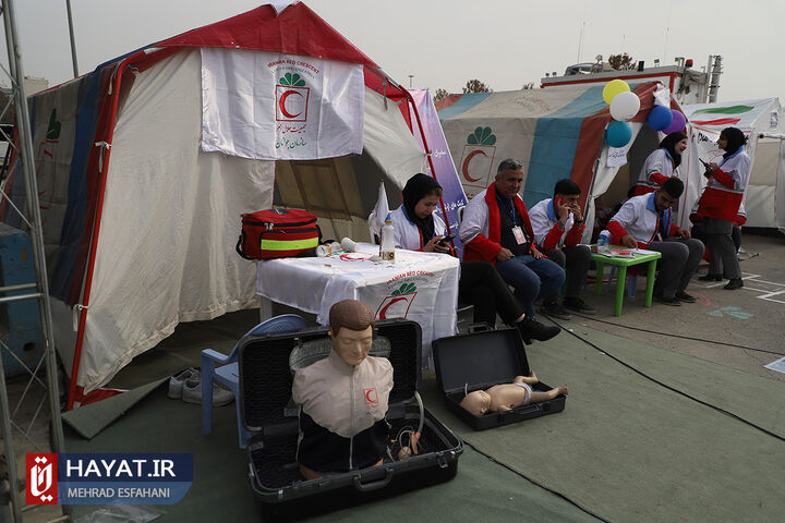 تمرین اسکان اضطراری کلانشهر تهران