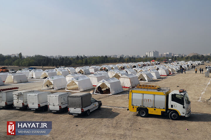 تمرین اسکان اضطراری کلانشهر تهران