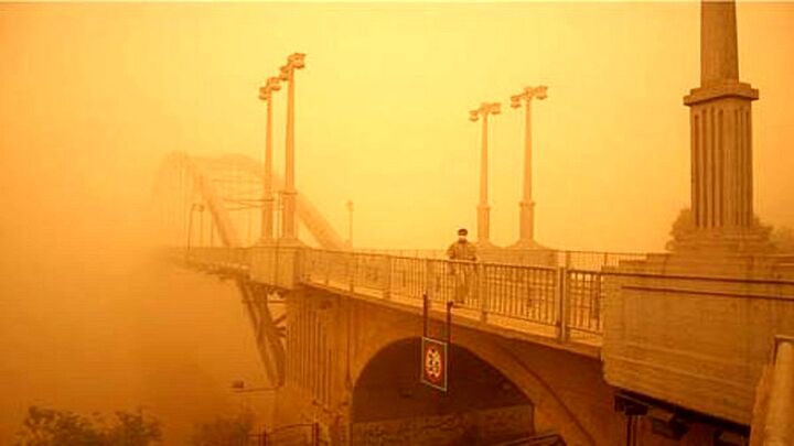 خوزستان در وضعیت قرمز و نارنجی آلودگی هوا