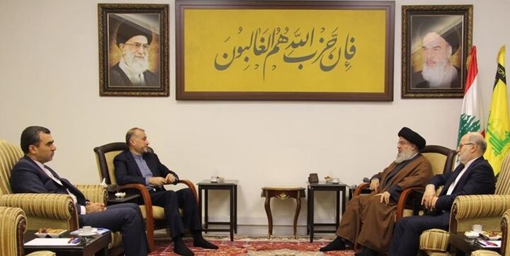 امیرعبداللهیان با سید حسن نصرالله دیدار کرد امیرعبداللهیان با سید حسن نصرالله دیدار کرد