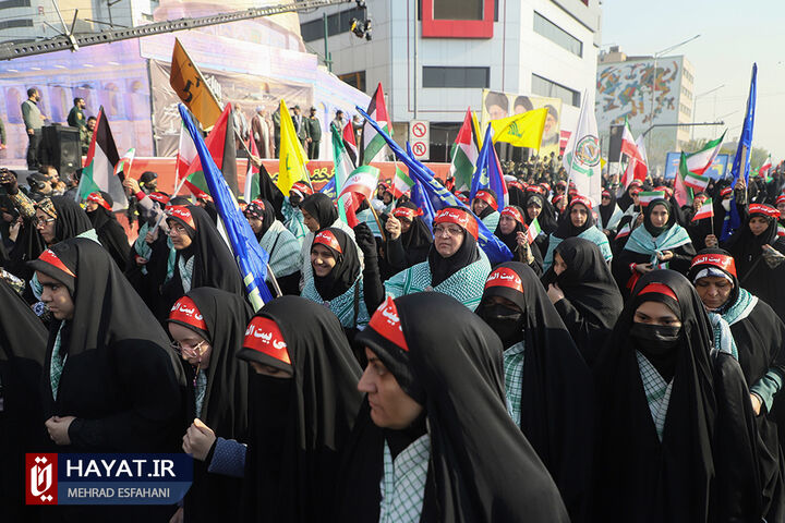 رزمایش 50 هزار نفری الی بیت المقدس در تهران