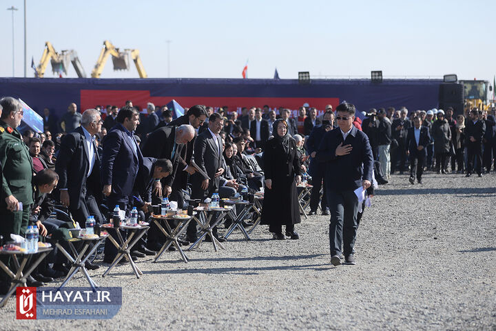 آیین شروع عملیات عمرانی فاز ۲ شهر فرودگاهی امام خمینی (ره)